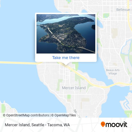 Mapa de Mercer Island