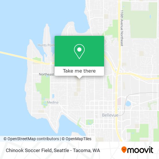 Chinook Soccer Field map