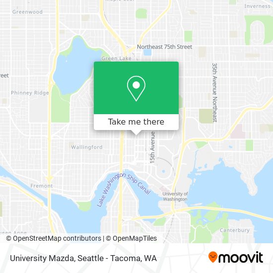 Mapa de University Mazda