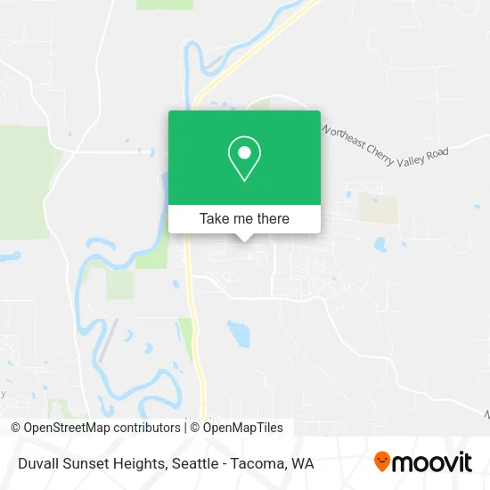 Duvall Sunset Heights map