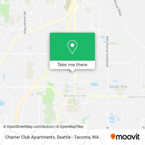 Charter Club Apartments map