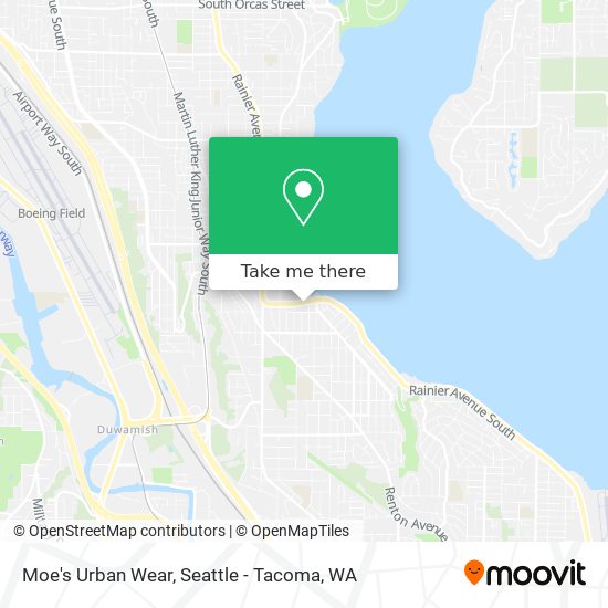 Moe's Urban Wear map