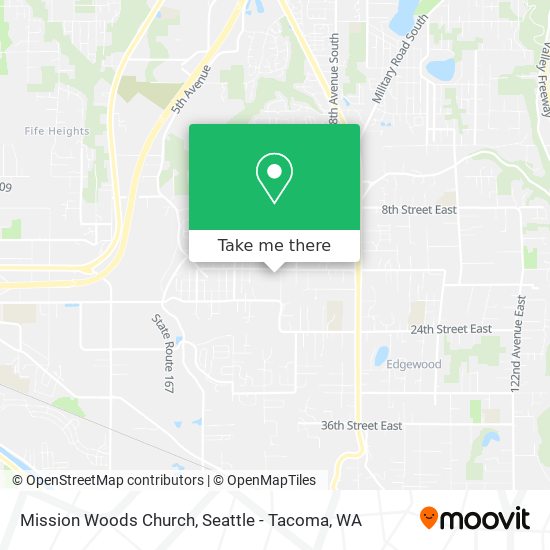 Mission Woods Church map
