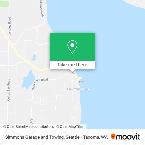 Mapa de Simmons Garage and Towing