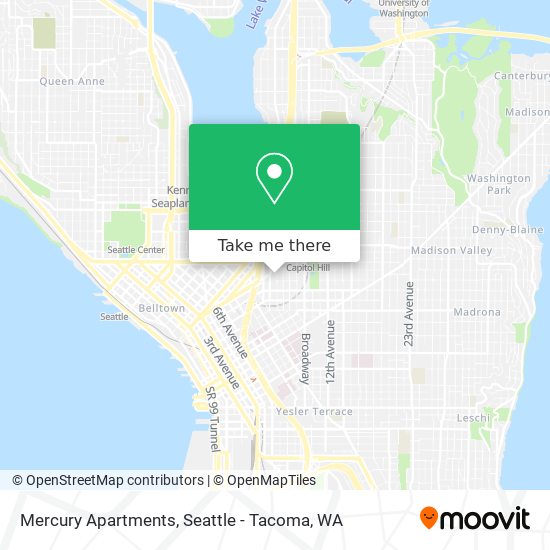 Mapa de Mercury Apartments