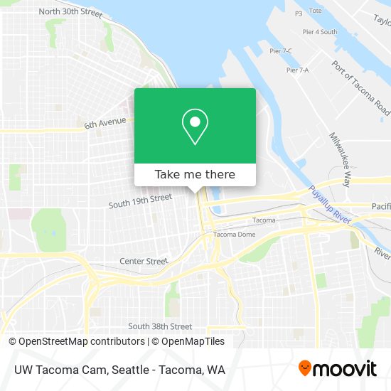 UW Tacoma Cam map