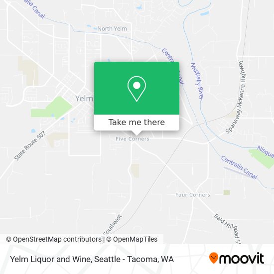 Yelm Liquor and Wine map