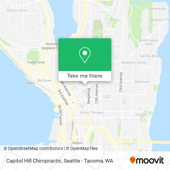 Capitol Hill Chiropractic map