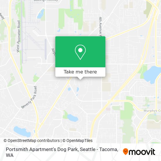 Portsmith Apartment's Dog Park map