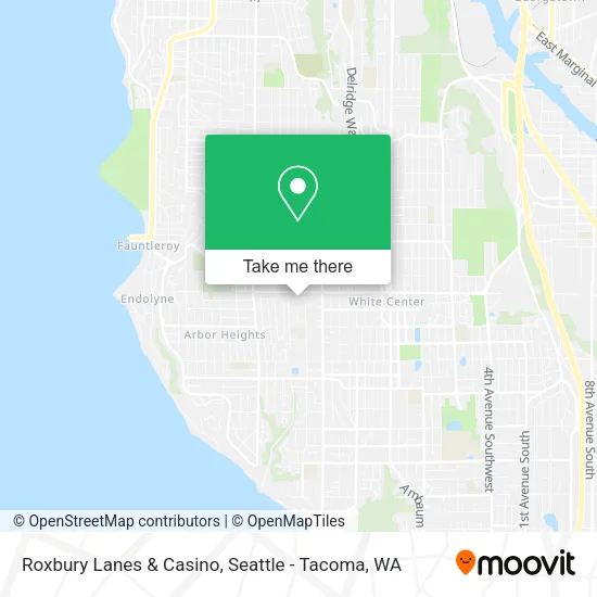 Roxbury Lanes & Casino map