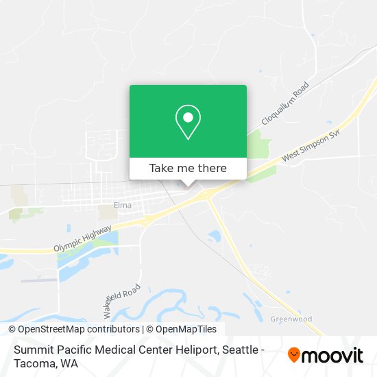 Summit Pacific Medical Center Heliport map