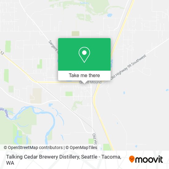 Talking Cedar Brewery Distillery map