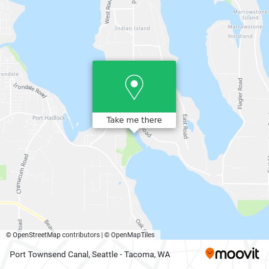Port Townsend Canal map