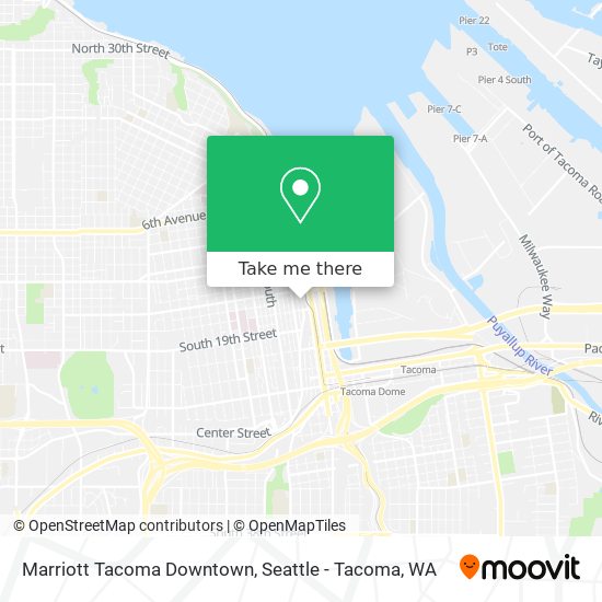 Mapa de Marriott Tacoma Downtown