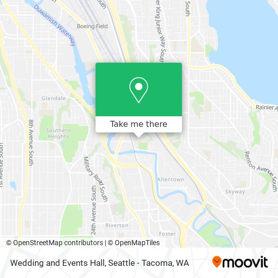 Wedding and Events Hall map