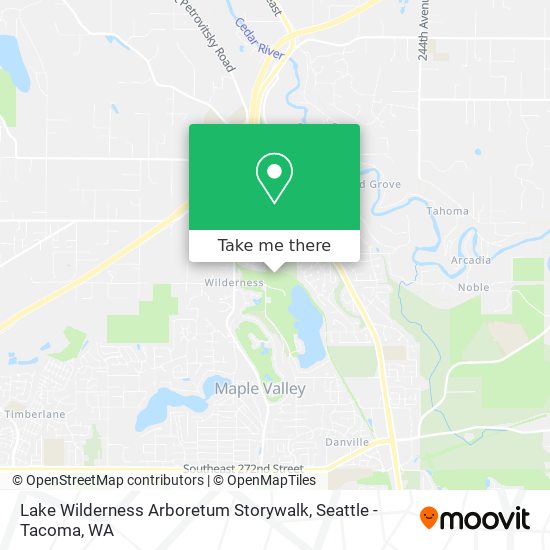 Lake Wilderness Arboretum Storywalk map