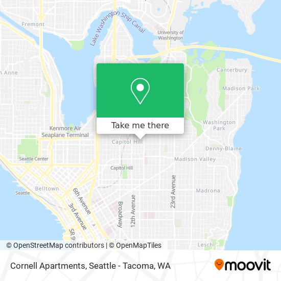 Cornell Apartments map