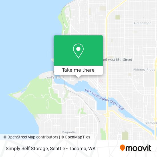 Mapa de Simply Self Storage