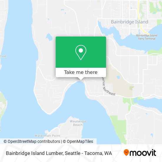 Mapa de Bainbridge Island Lumber