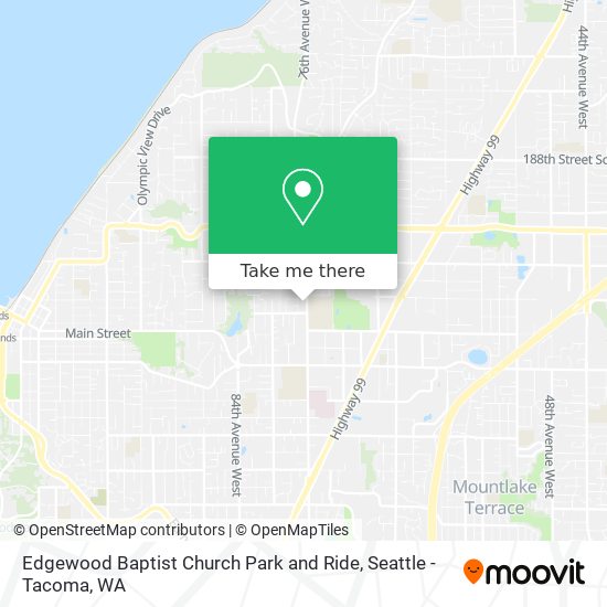 Mapa de Edgewood Baptist Church Park and Ride