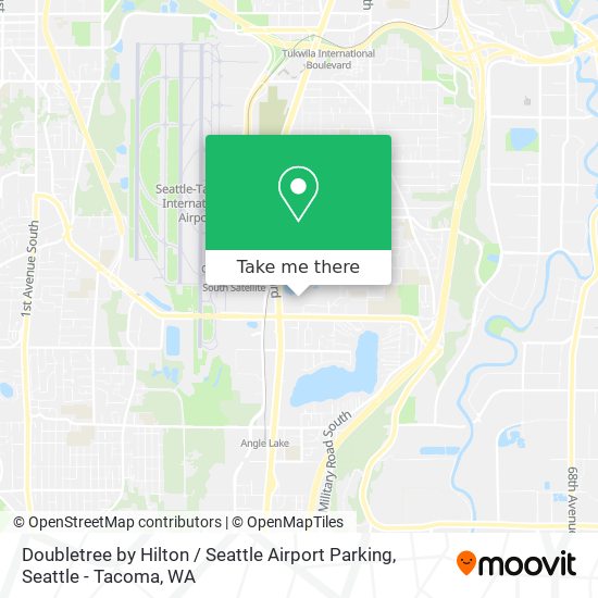 Doubletree by Hilton / Seattle Airport Parking map