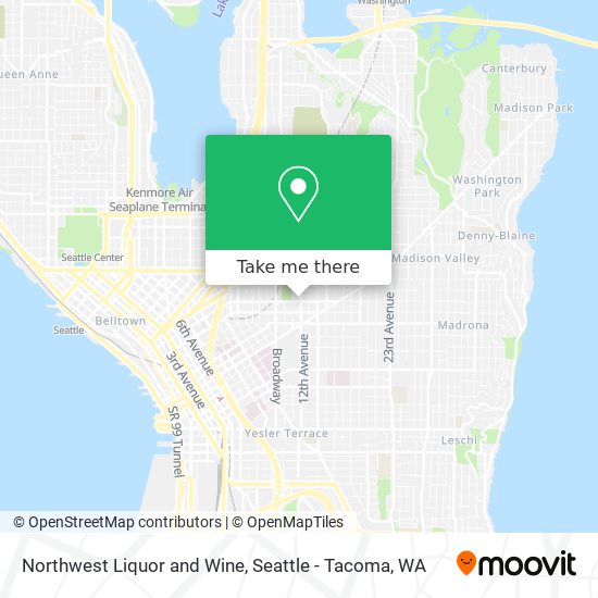 Mapa de Northwest Liquor and Wine