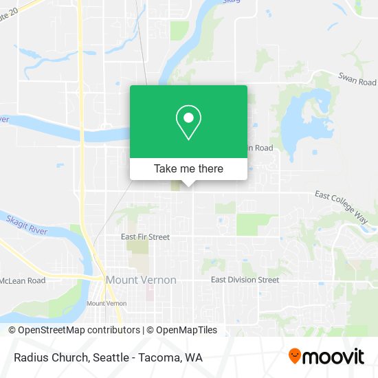 Radius Church map