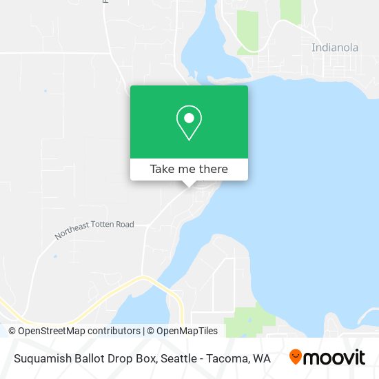 Mapa de Suquamish Ballot Drop Box