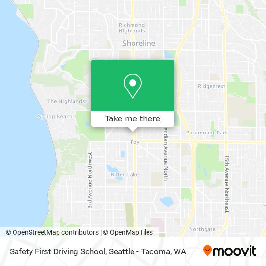 Mapa de Safety First Driving School