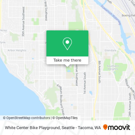 White Center Bike Playground map