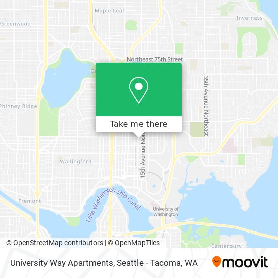 University Way Apartments map