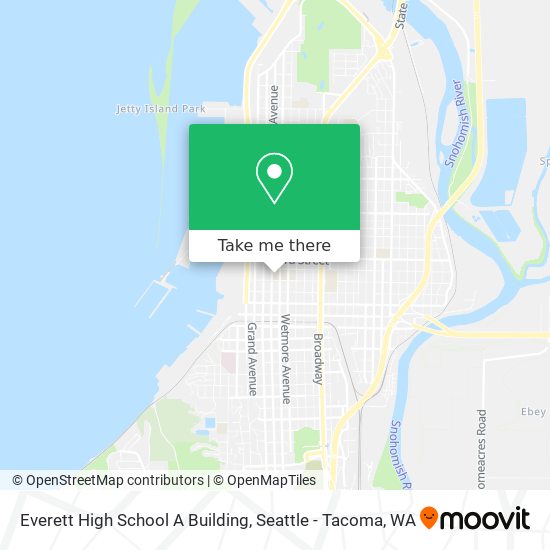 Mapa de Everett High School A Building