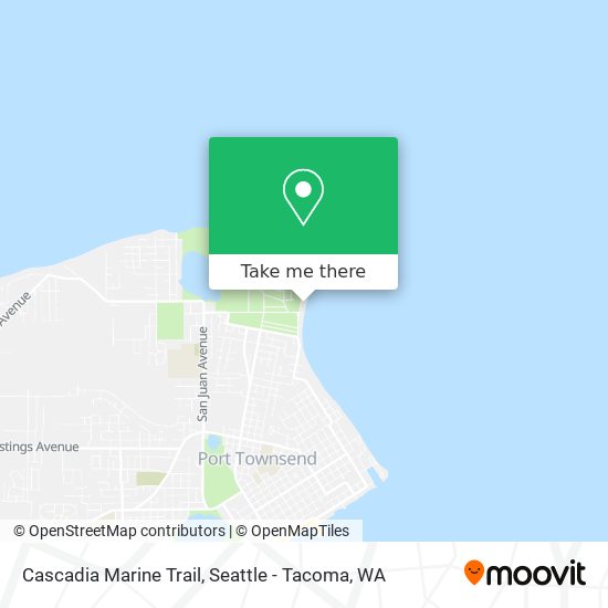 Mapa de Cascadia Marine Trail