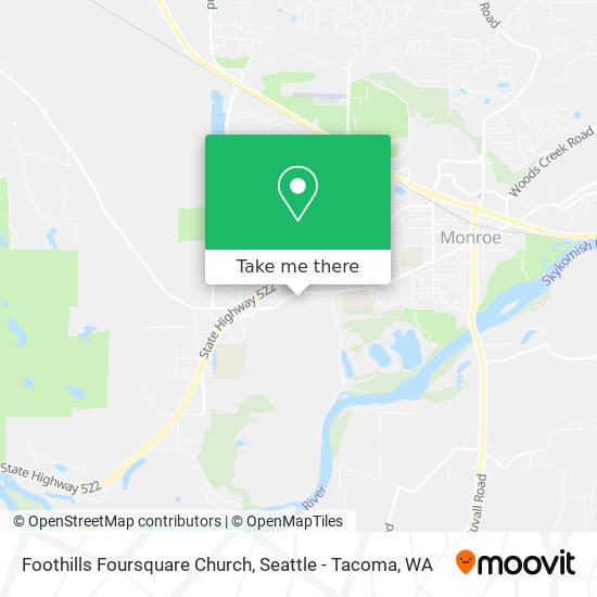 Foothills Foursquare Church map
