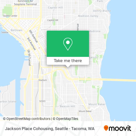 Mapa de Jackson Place Cohousing