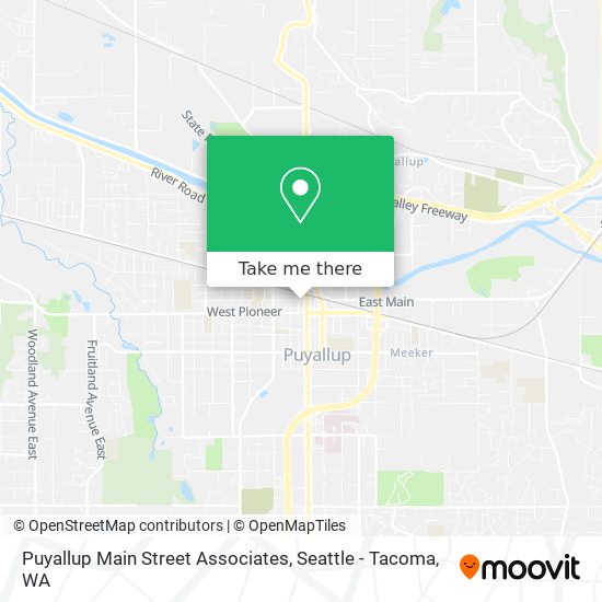 Puyallup Main Street Associates map