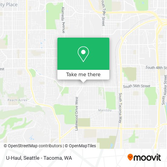 U-Haul map