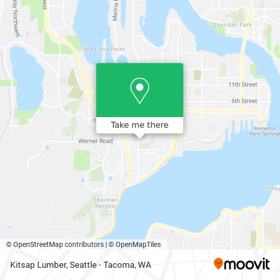 Kitsap Lumber map