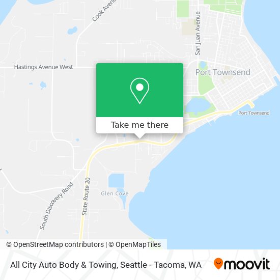 All City Auto Body & Towing map