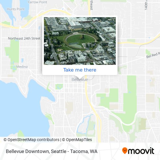 Bellevue Downtown map