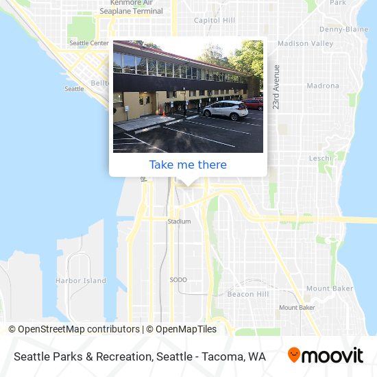 Seattle Parks & Recreation map