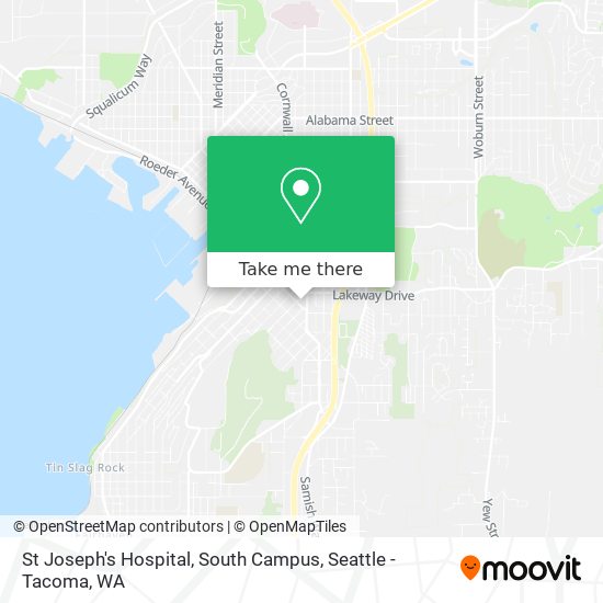 St Joseph's Hospital, South Campus map