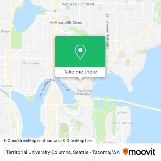 Territorial University Columns map