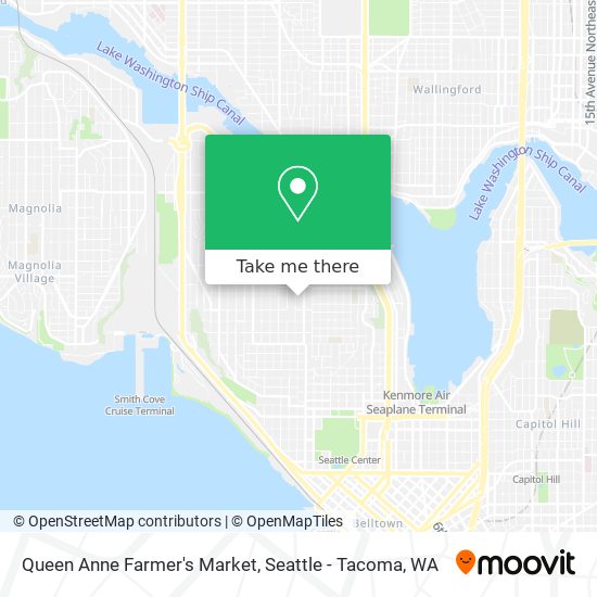 Mapa de Queen Anne Farmer's Market