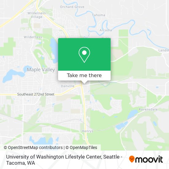 Mapa de University of Washington Lifestyle Center