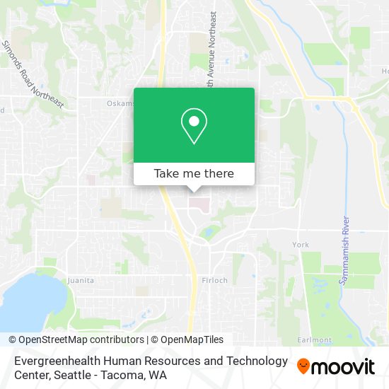 Mapa de Evergreenhealth Human Resources and Technology Center