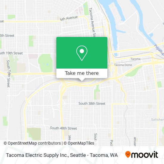 Tacoma Electric Supply Inc. map