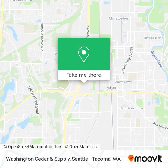 Washington Cedar & Supply map