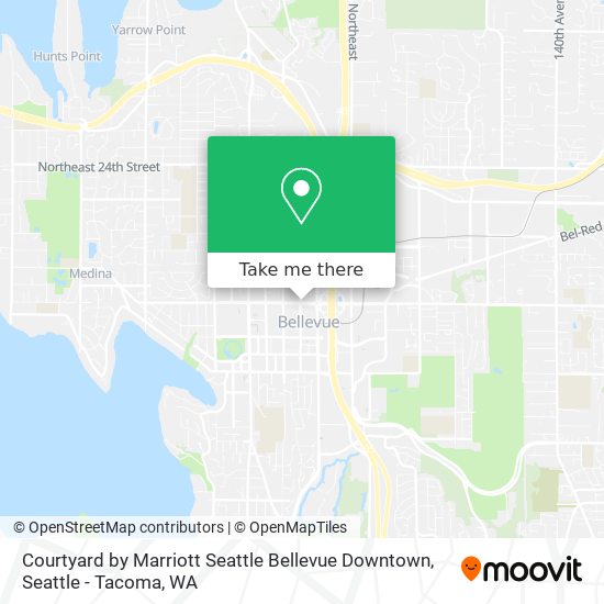 Mapa de Courtyard by Marriott Seattle Bellevue Downtown