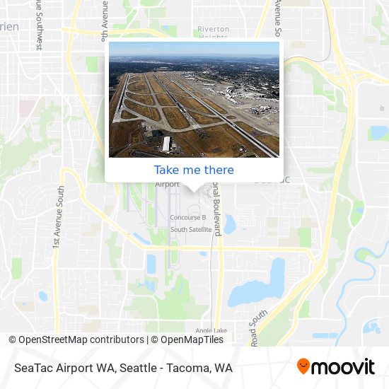 Mapa de SeaTac Airport WA